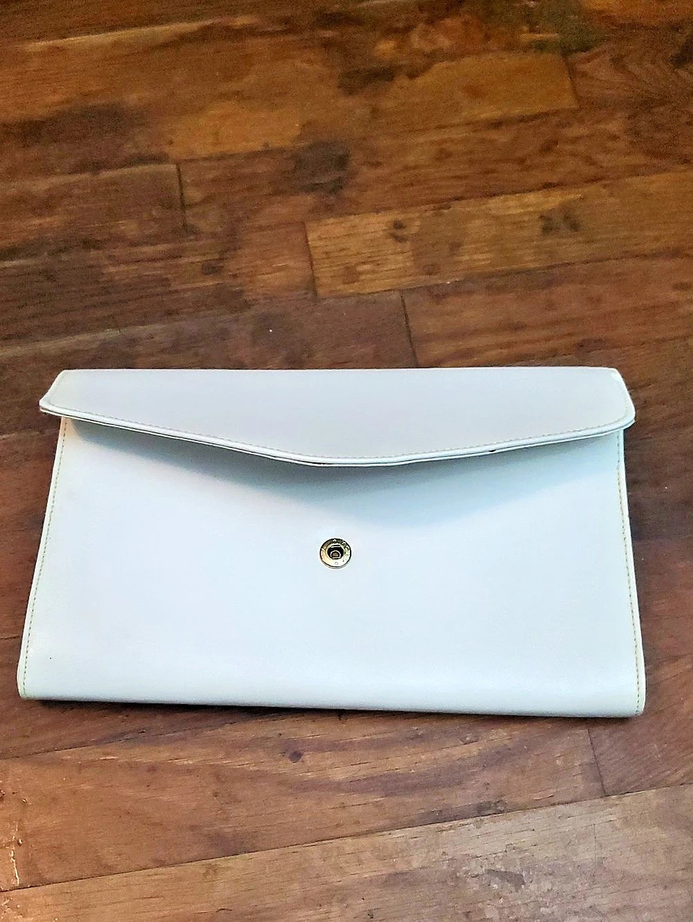 EXCEL White Clutch Bag